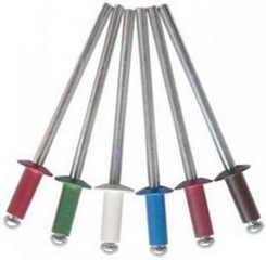 Заклепка вытяжная 4,8*12 , оцинкованные, комб., серый графит RAL 7024