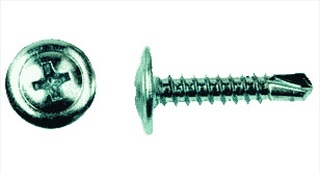 Саморез 4,2*19 полусфера с прессшайбой, сверло, оцинк