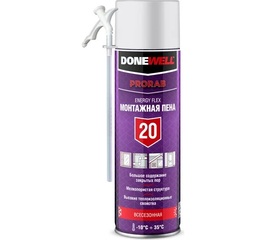 Пена монтажная  DONEWELL ENERGY FLEX 20 бытовая, всесезонная